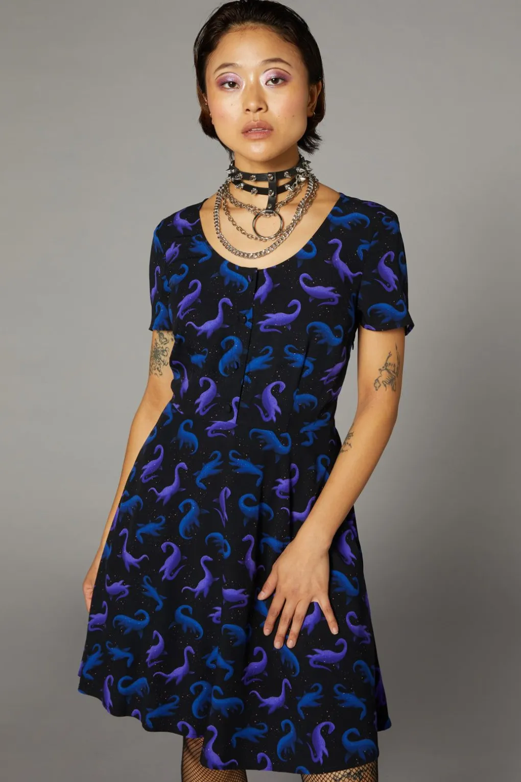 Nessie Print Dress