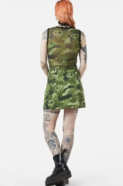 Nook Of The Garden Camo Mesh Tank
