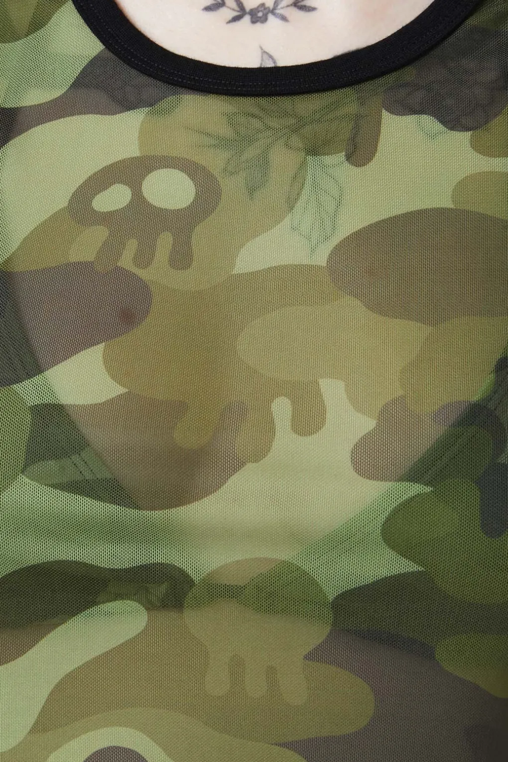 Nook Of The Garden Camo Mesh Tank