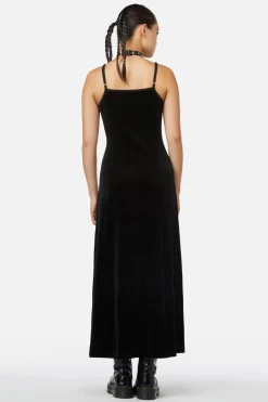 Obsidian Velvet Dress