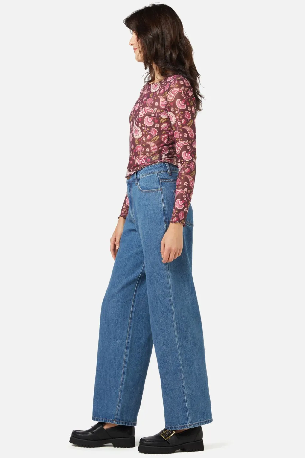 Paisley Mesh Top