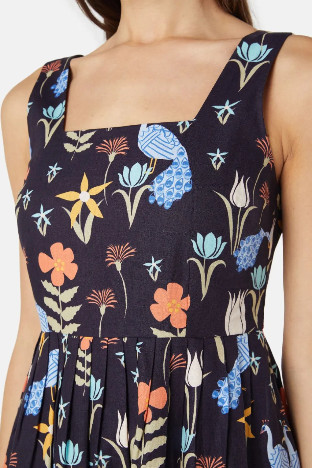 Peacock Midi Dress