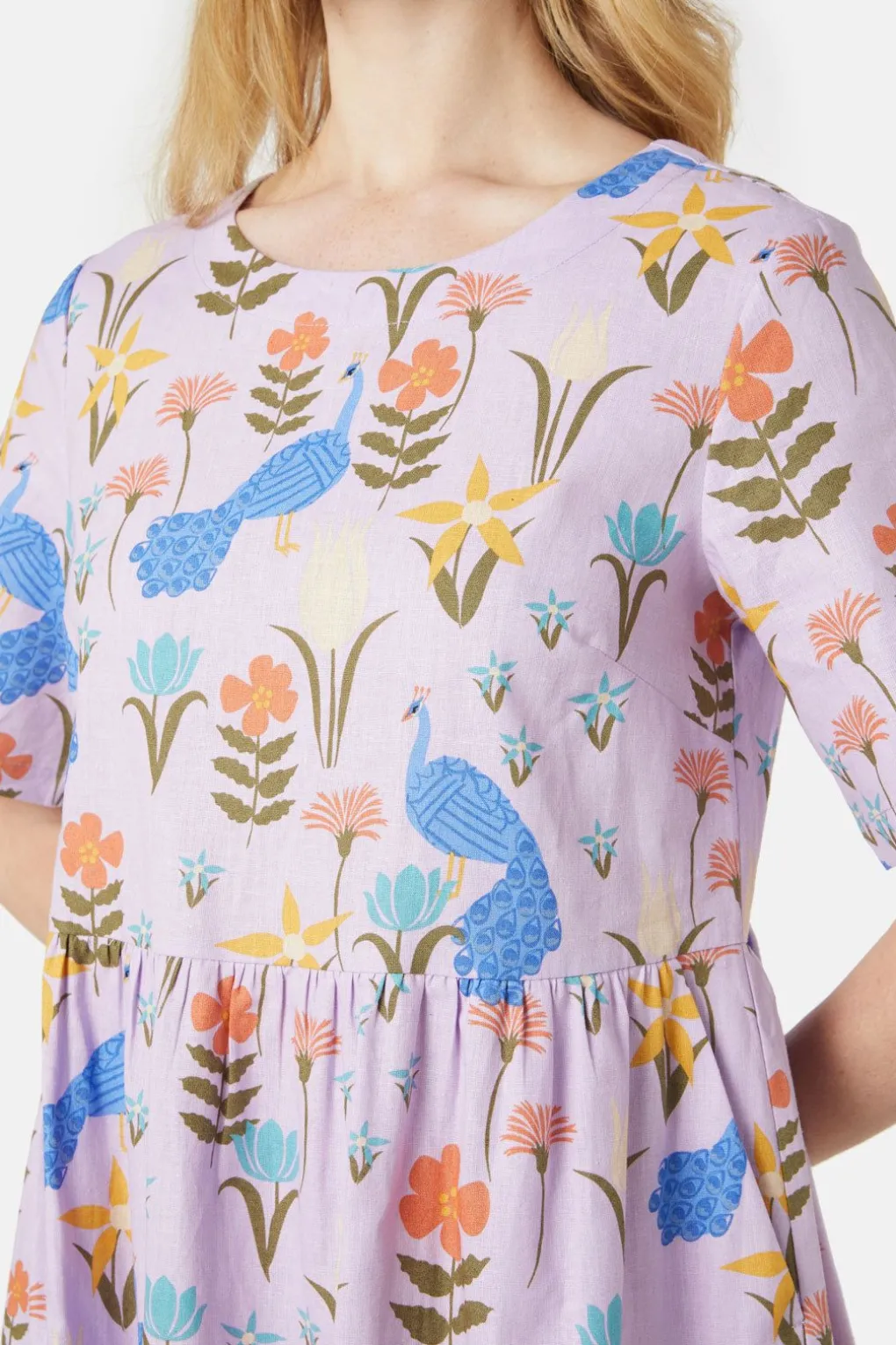Peacock Mini Dress