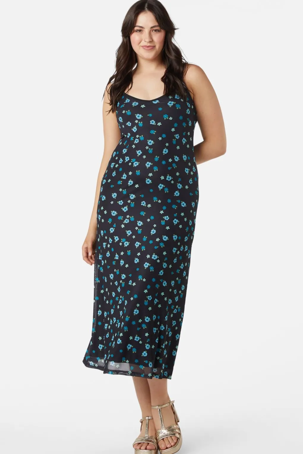 Petal Mesh Dress