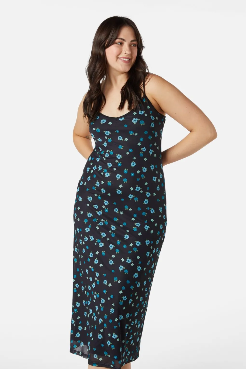 Petal Mesh Dress