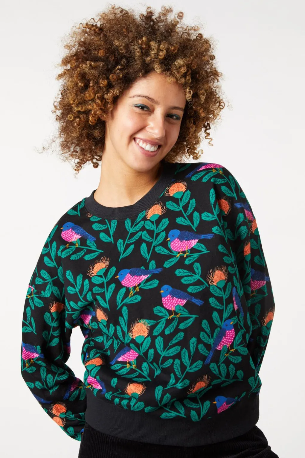 Pink Robin Crew Neck