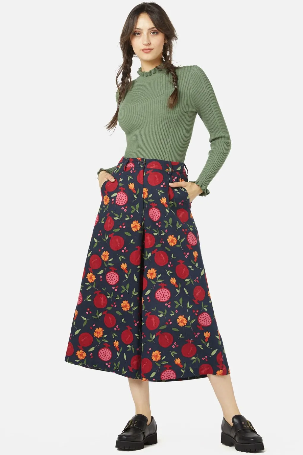 Pomegranate Skort