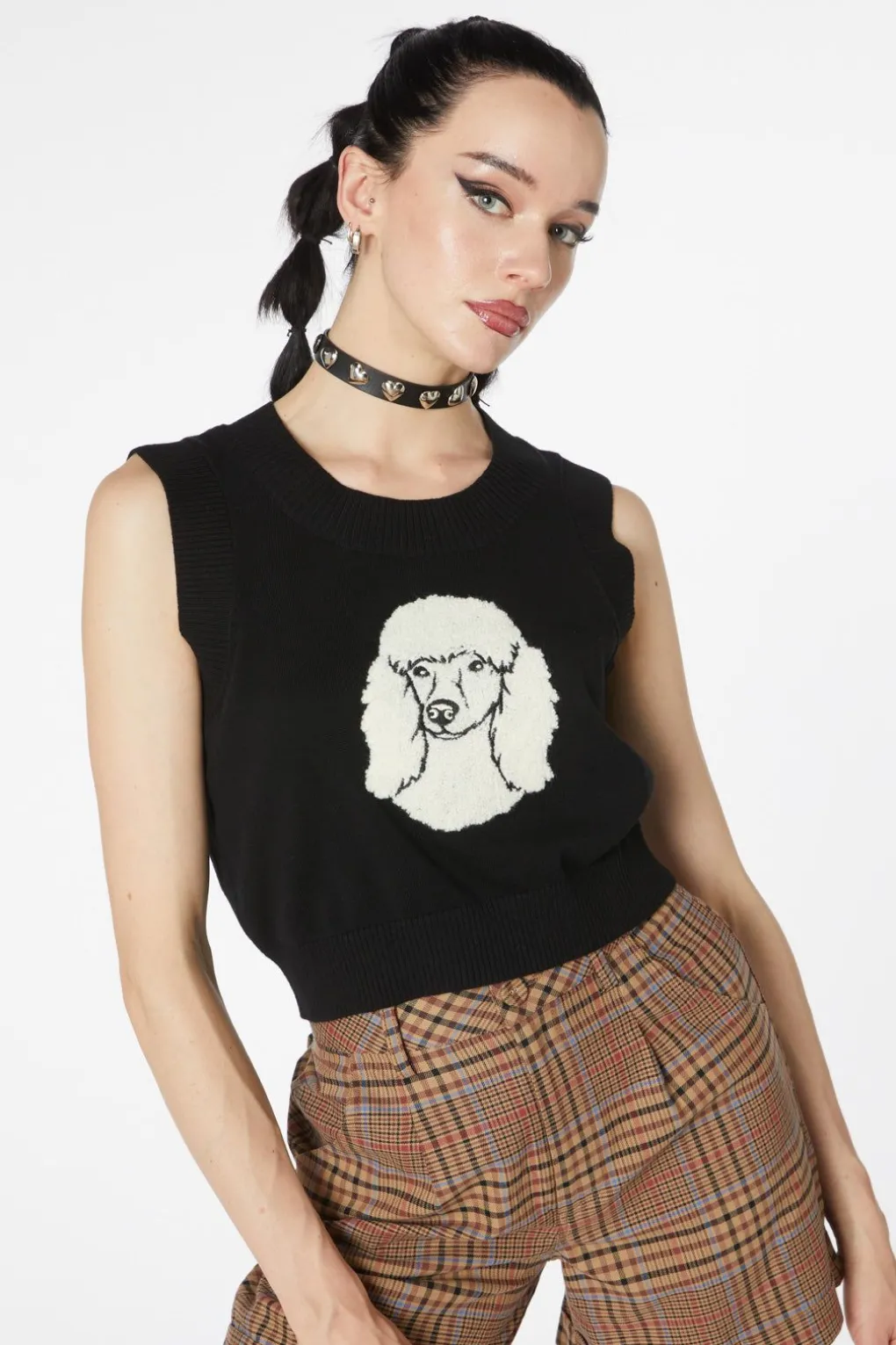 Poodle Knit Cotton Vest