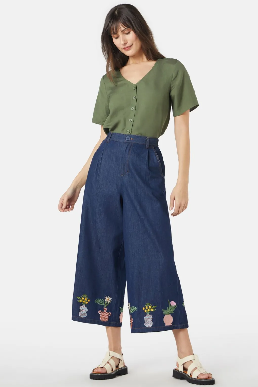 Pretty Vases Emb Pant