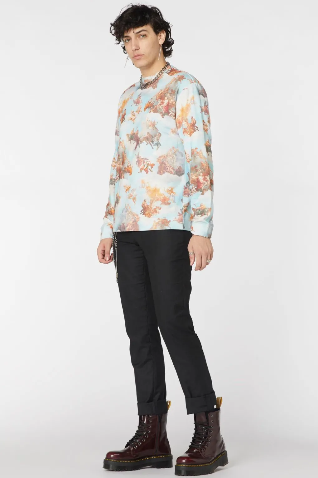 Printed Art Mural Sweater