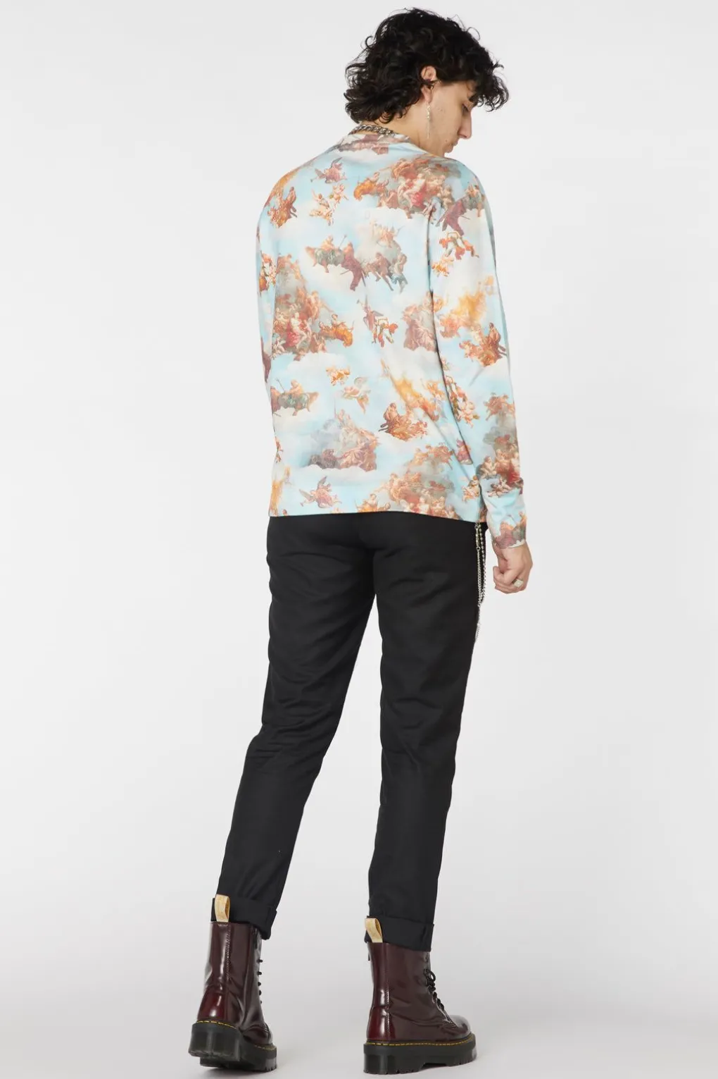 Printed Art Mural Sweater