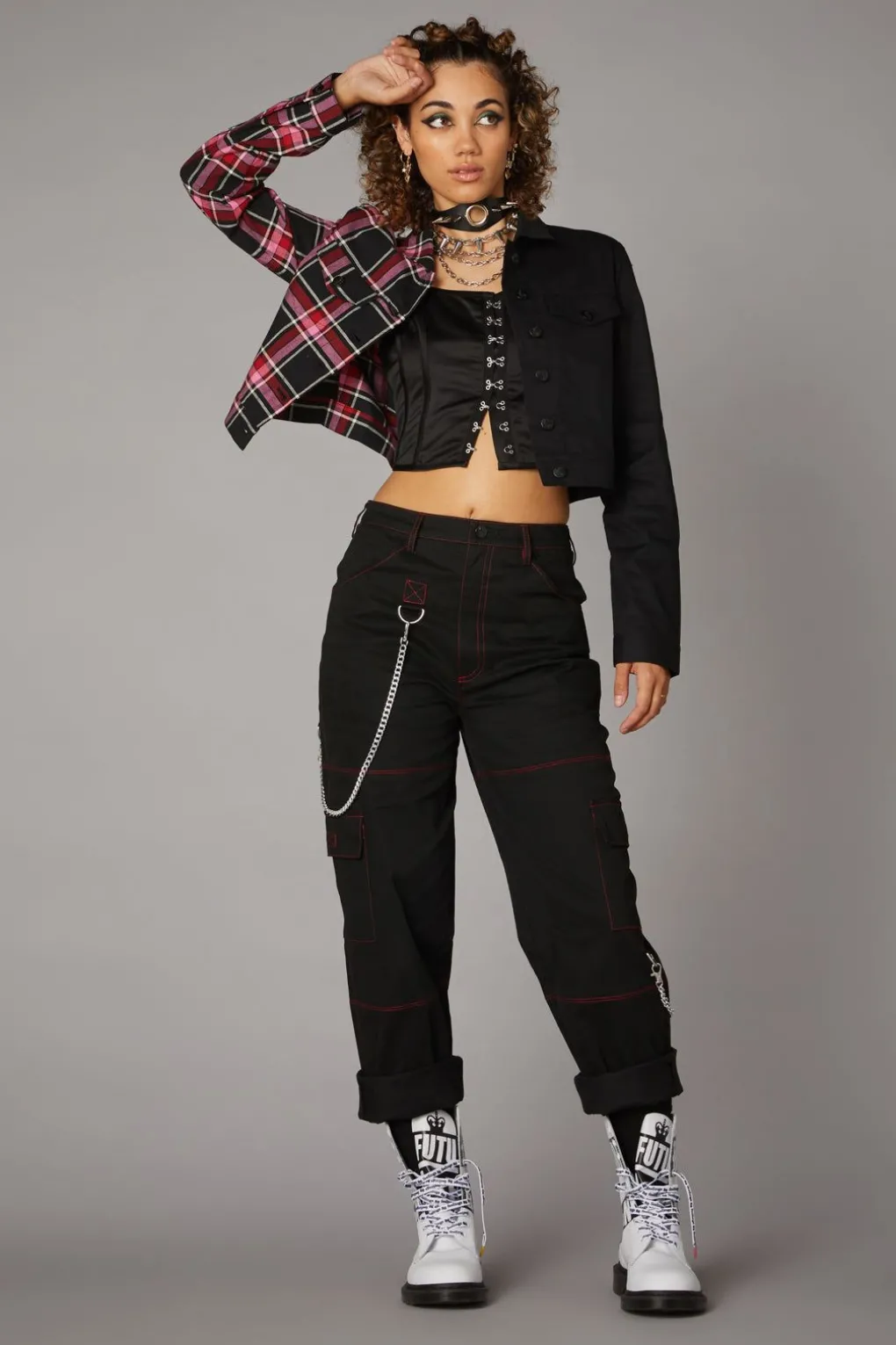 Punk Valentine Tartan Jacket
