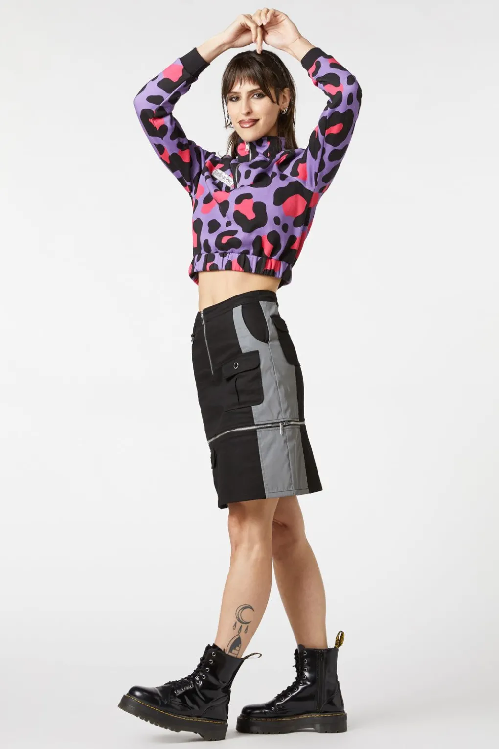 Radioactive Raver Cargo Skirt