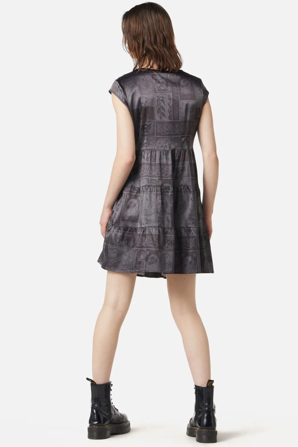 Ruined Mansion Satin Brocade Dress