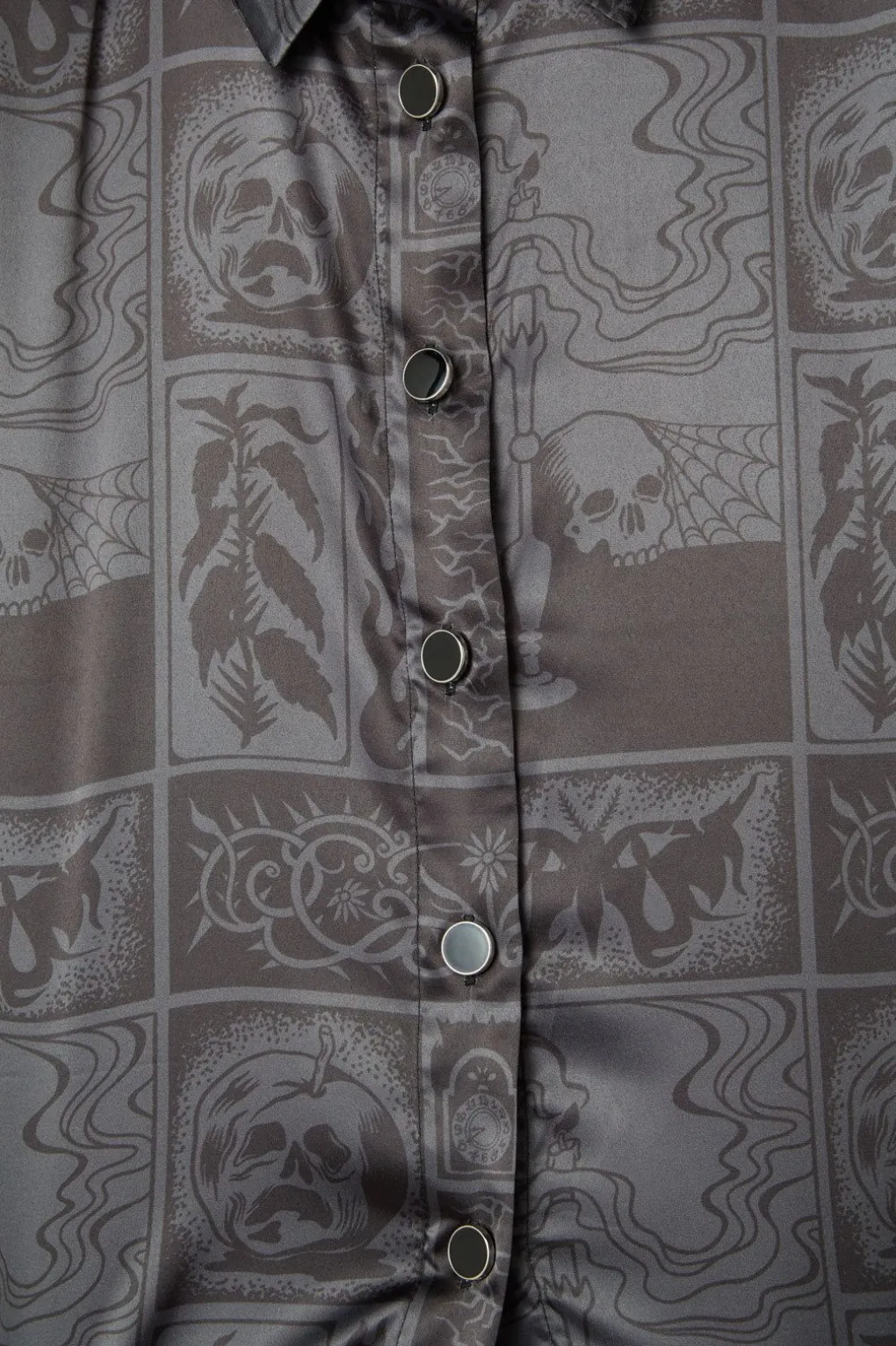 Ruined Mansion Satin Brocade Blouse
