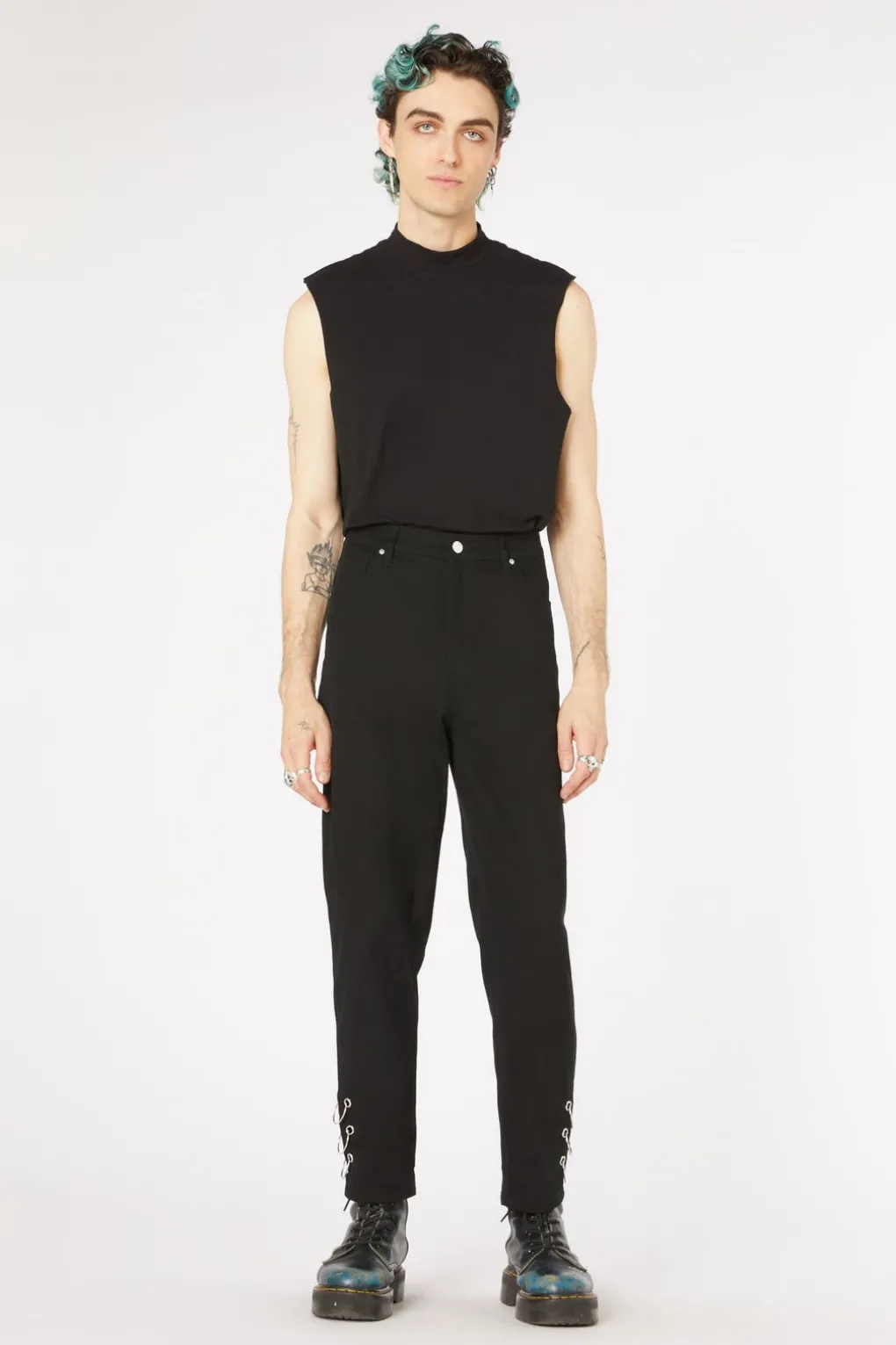 90S Metal Ring Drill Pant