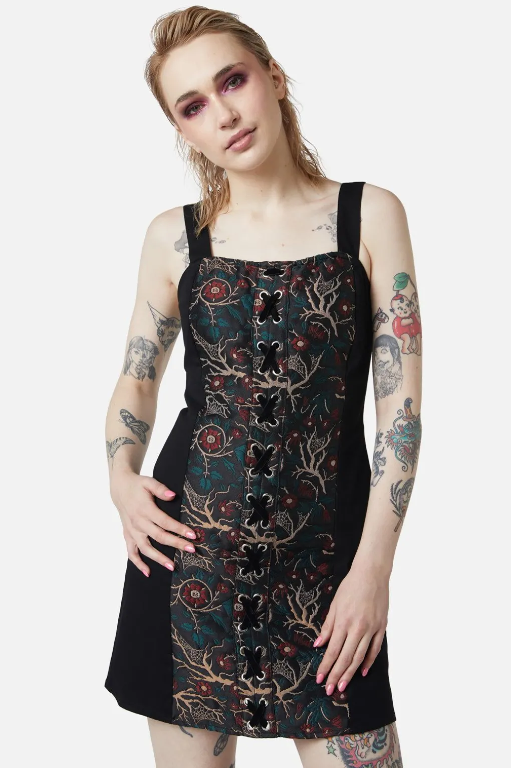 Satis Ruin Panel Mini Dress