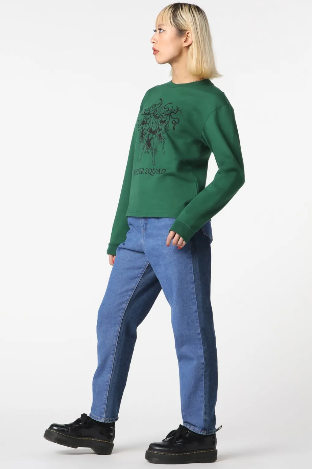 Sister Print Cotton Sweater
