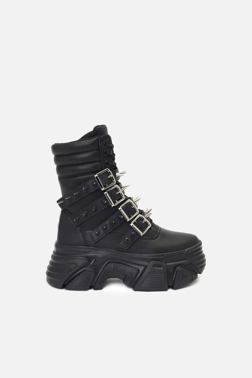 Spiked Sneaker Boots
