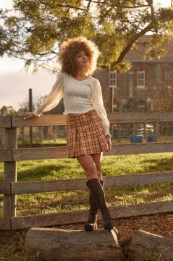 Stacey Check Skirt