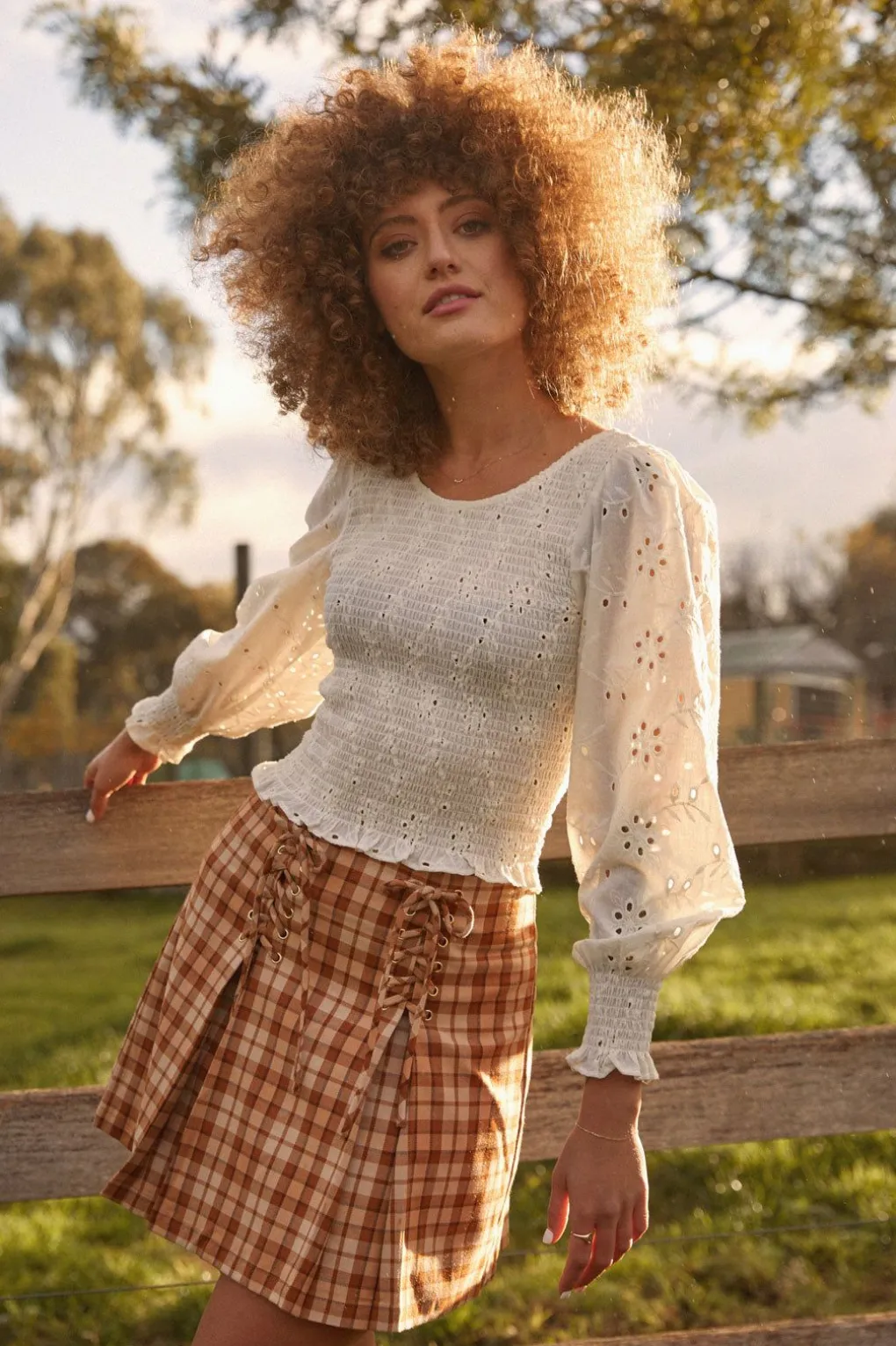 Stacey Check Skirt