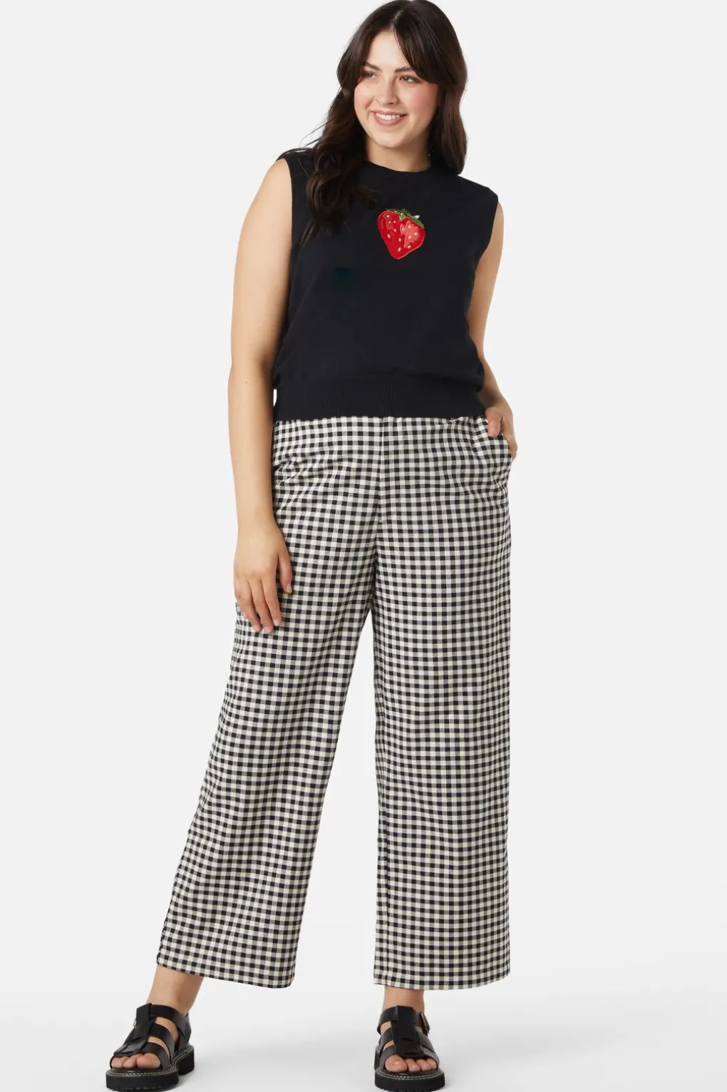 Strawberry Emb Vest