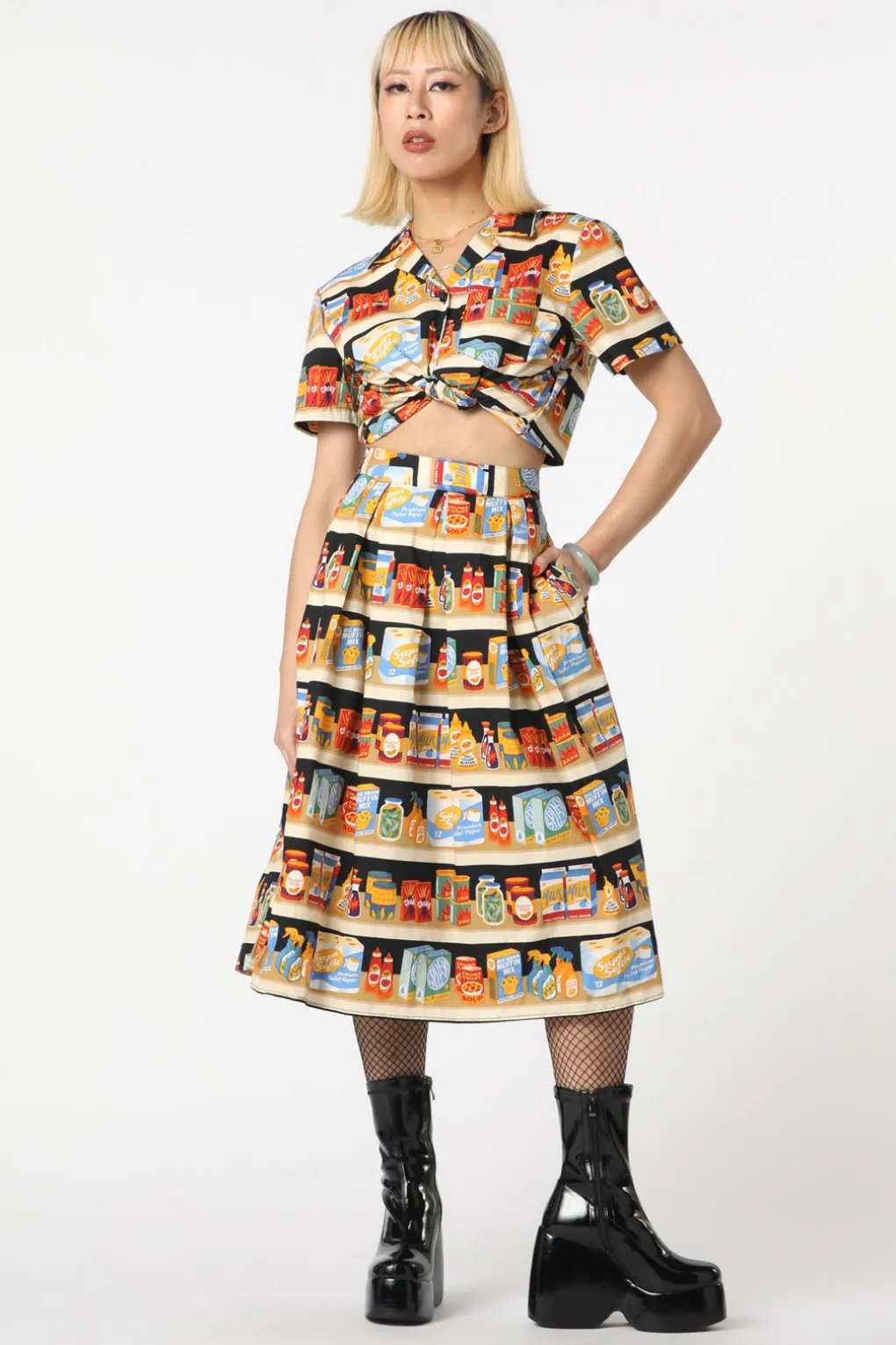 Supermarket Cotton Skirt