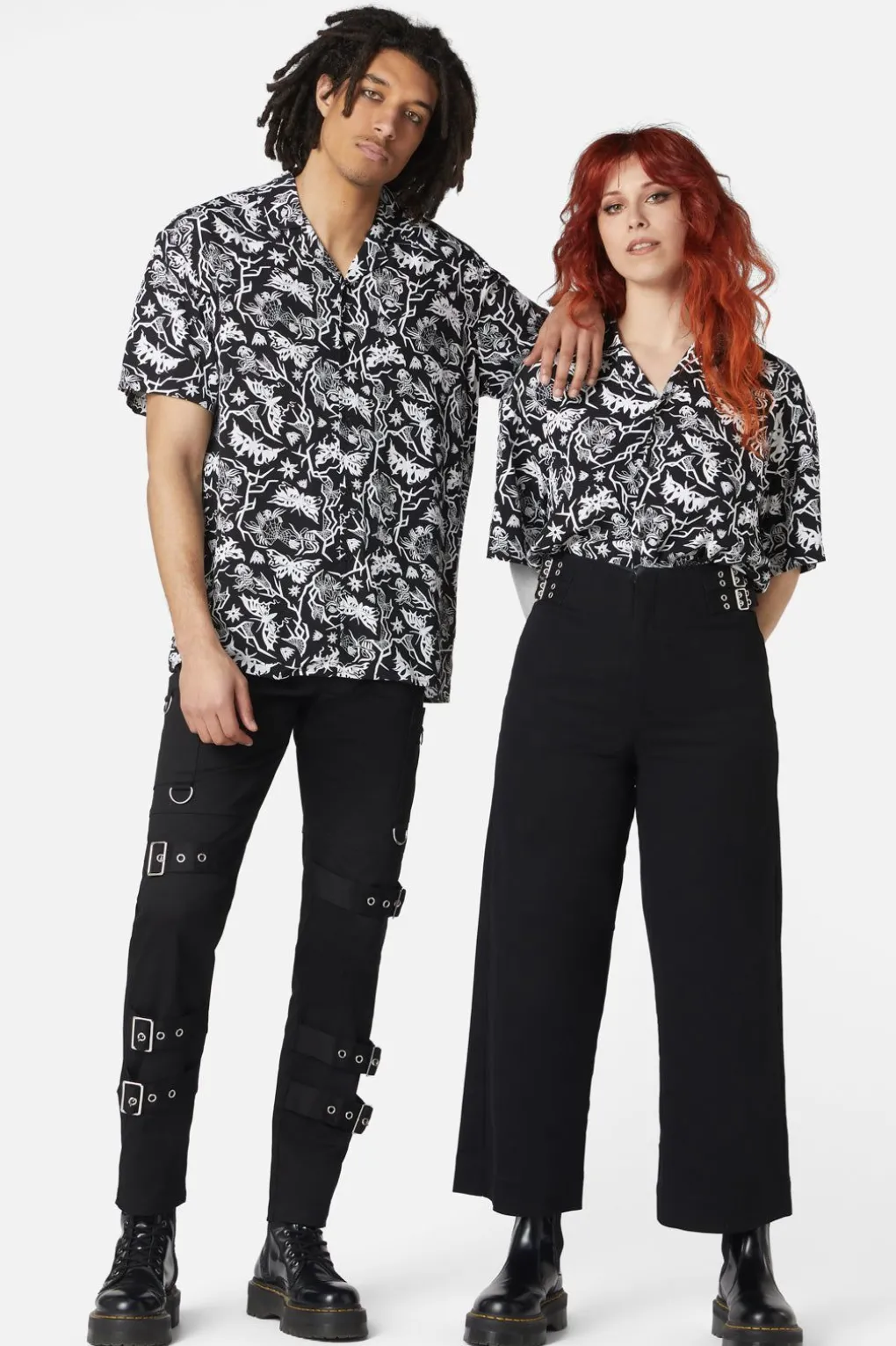 To The Butterflies Printed Short Sleeve Shirt