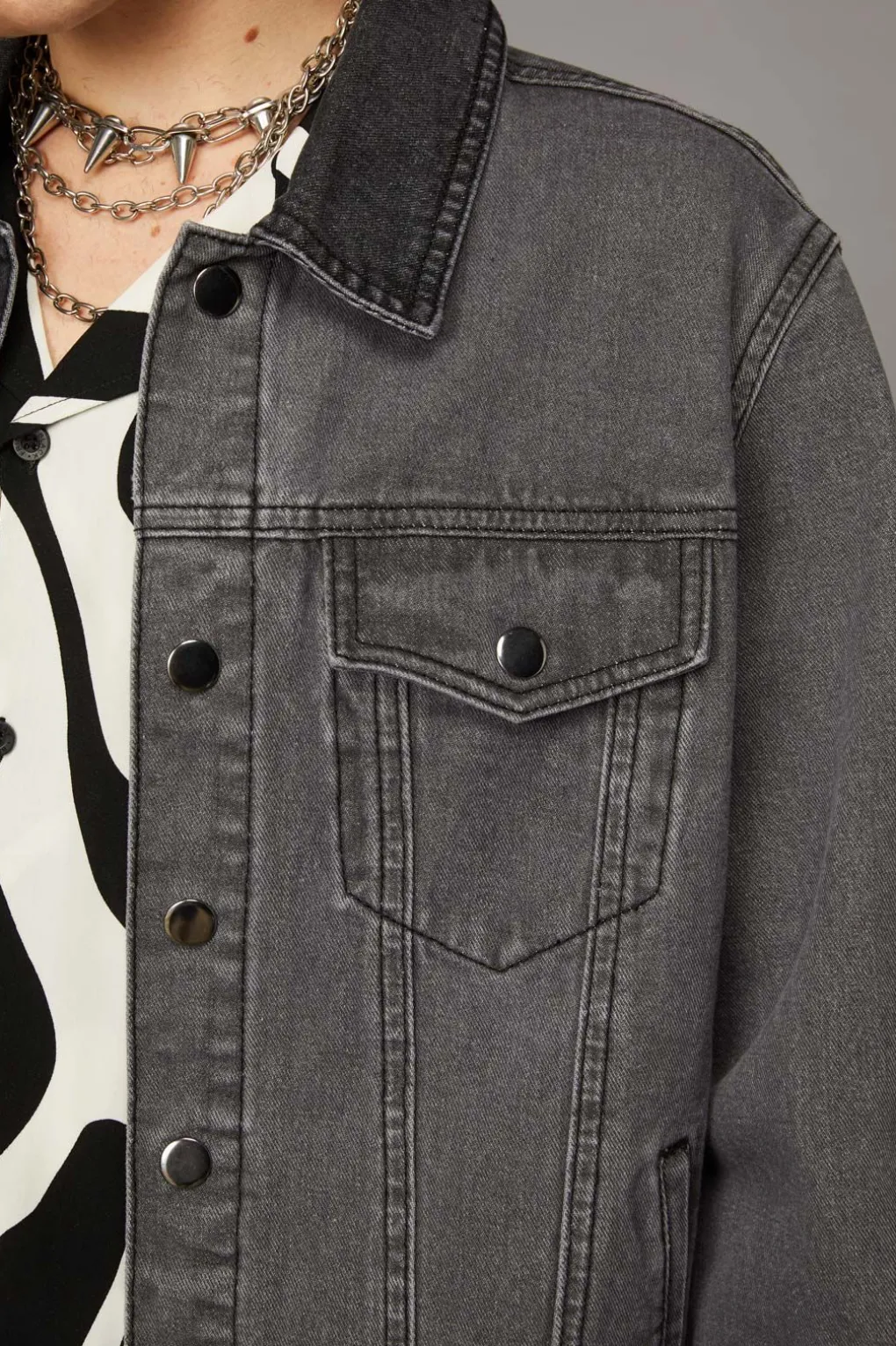 Washed Denim Trucker Jacket